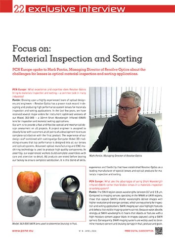 Focus on: Material Inspection and Sorting